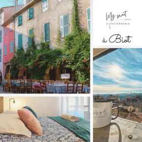 Appartement avec vue au coeur de Biot Village